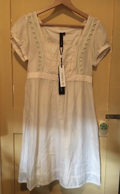 Vintage Style Vera Moda Added Silk/Cotton Dress Size 36 (8/small) 