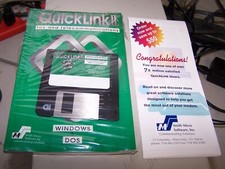 QuickLink II Fax and Telecommunications software for vintage PC