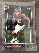 2021 Clearly Donruss Nico Colllins Holo RR Logo SSP Rated Rookie RC #80 CASE HIT