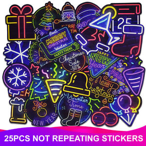 25PCS Skateboard Stickers bomb Vinyl Laptop Luggage Christmas Sticker Lot cool
