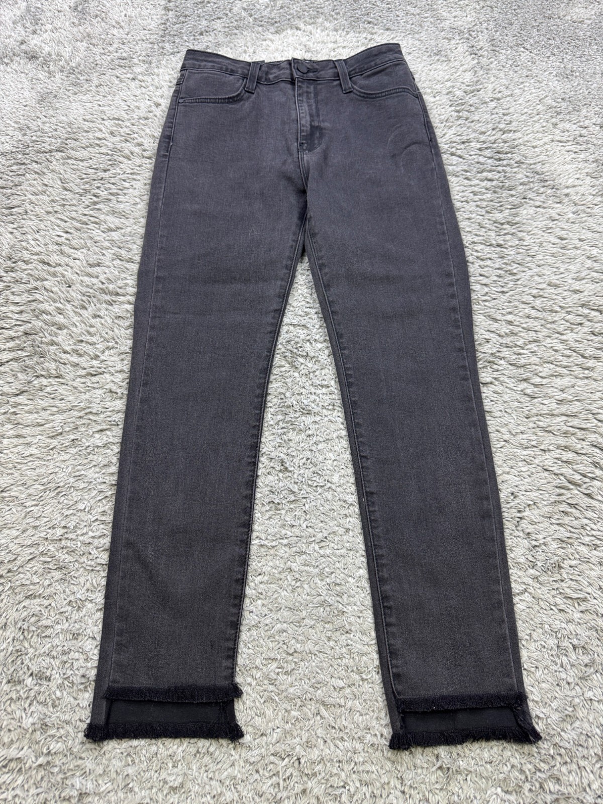 Just Black Jeans Women 27 Frock Candy Raw Frayed Hem High Rise Denim Pant NWT