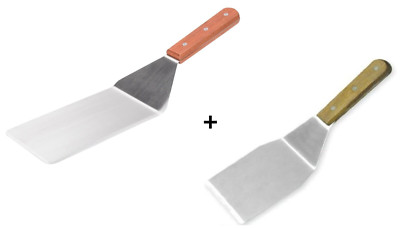 2 BURGER FLIPPERS TURNER XL & LARGE FLIPPER GRILLPLATTE STEAK BBQ SPATEL METALL LANG