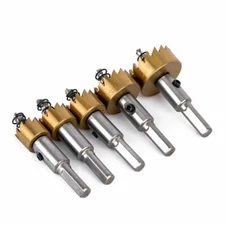 5X Hole Saw Tooth Kit HSS Steel Drill Bit Set Cutter Tool For Metal Wood Alloy