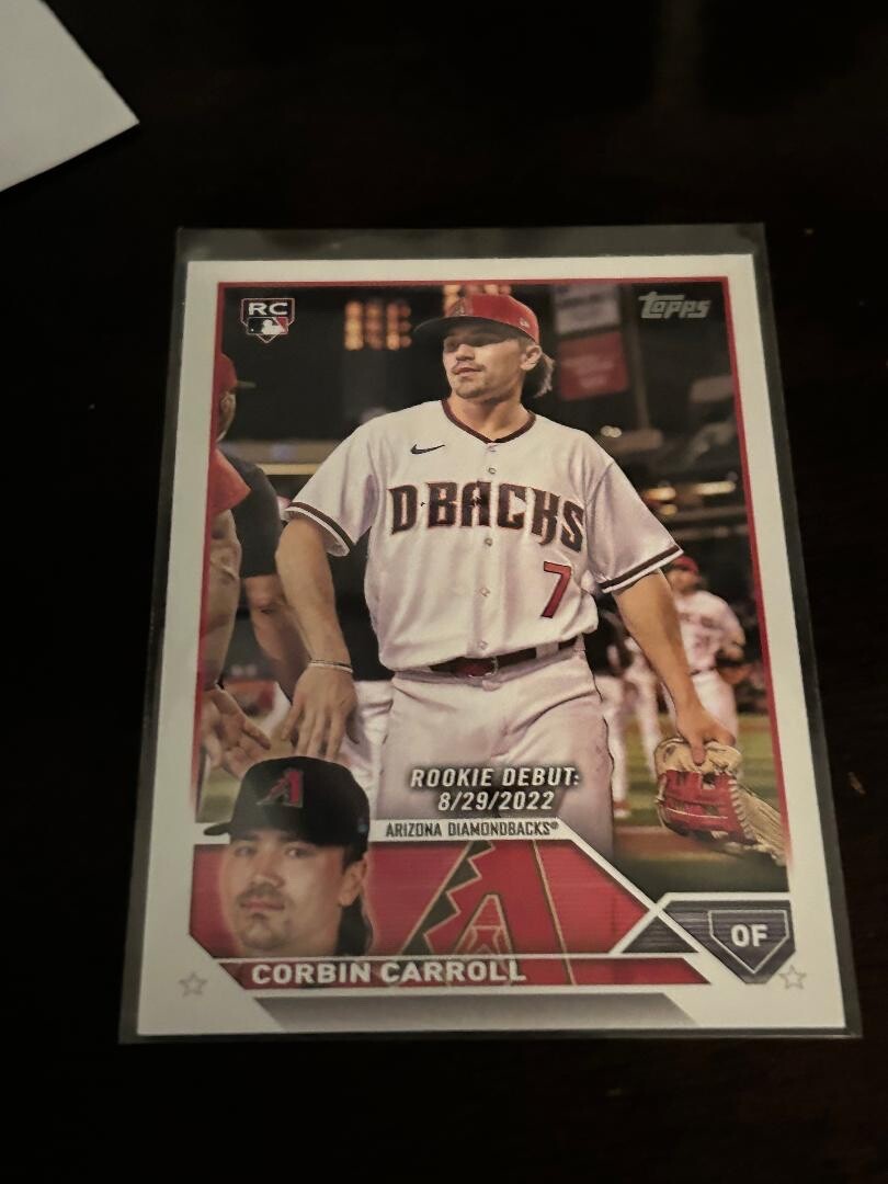 1024-2 2023 Topps Update Rookie Debut Corbin Carroll Arizona Diamondbacks