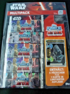 FORCE ATTAX Star Wars MOVIE EDITION Serie 4- MULTI PACK-Tüten+Limitierte Auflage - Bild 1 von 2