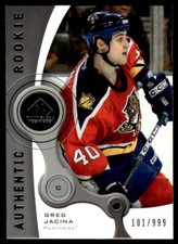2005-06 SP Game Used Greg Jacina Rookie 101/999 Florida Panthers #212