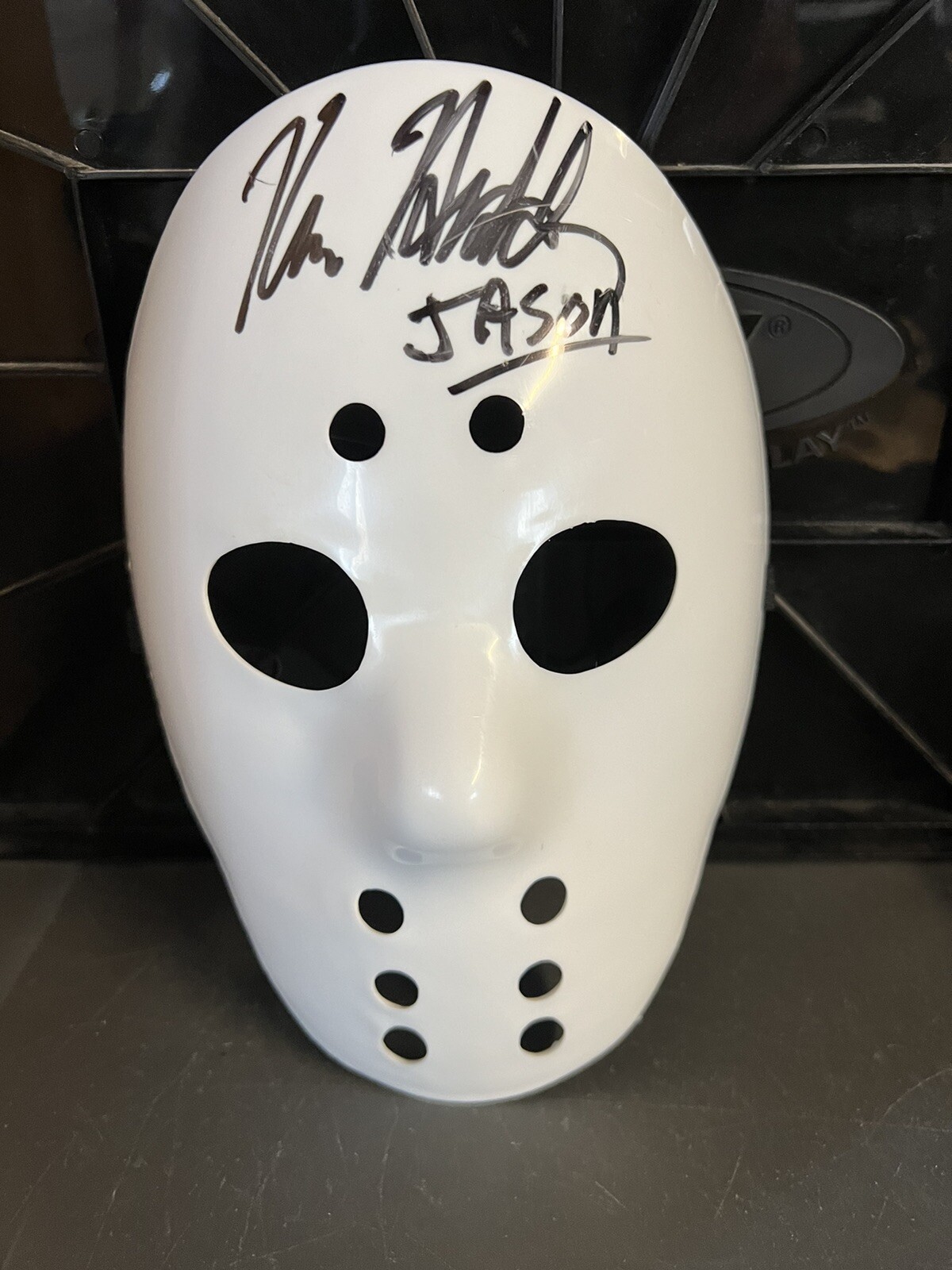 Kane Hodder Signed Jason Voorhees Mask Friday The 13th NO COA