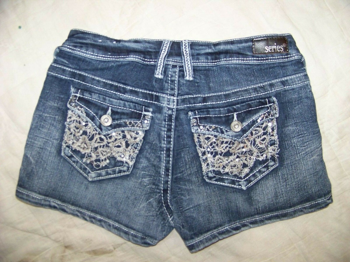 Series 31 Short & Sexy Embellished Jean Shorts - Lizzy - Jrs. 3 View 5