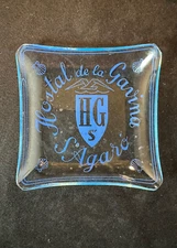 Hostal de la Gavina SAgaro Souvenir Ice Blue Glass Pin Tray