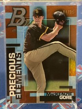 2020 Bowman Platinum MacKenzie Gore Precious Elements Orange /25 Padres 