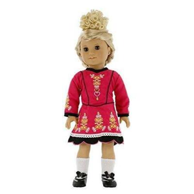 Irish Step Dancing Doll Outfit (4 Piece Set) - Clothes for American Girl & 18''