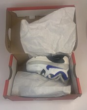Child Size 4C Nike Air Max 90 LTR TD DV3608 100 White Blue Grey Shoes, New