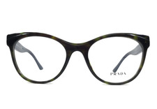 Prada Eyeglasses Frames VPR05W 2AU-1O1 Tortoise Blue Cat Eye Full Rim 53-19-140