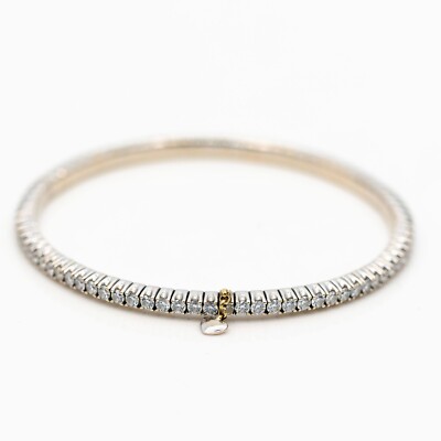 Wempe by Kim Tennisarmband 750/18K Weißgold Diamanten 3,10ct TW/VS ca. 19cm