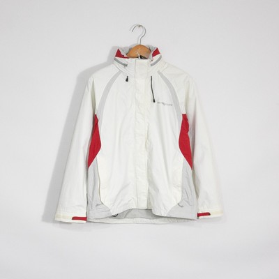 Henri Lloyd Marine Sailing Rain Jacket Womens Large Hooded White - Main Image