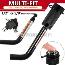 Universal Receiver Hitch Pin 1/2 & 5/8 in Lock RV Truck Trailer Tow Locking 2"
