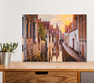 Historic City of Brugge 5mm thick Plastic Poster Ready to Hang 60x45cm