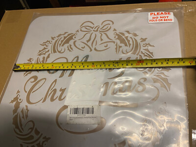 Weihnachtsschablone 3er Set Gitter 40X40cm, plus klein. Nagelneu Wiederverwendbar NEU