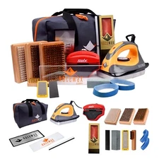 RaceWax Elite Ski Snowboard Tuning Kit: Complete with Iron, Wax, Edge Tools, ...