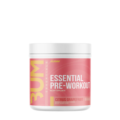 RAW Nutrition CBUM Essential Pre Citrus + Peach 822g / 60 serv 12/25 + Samples