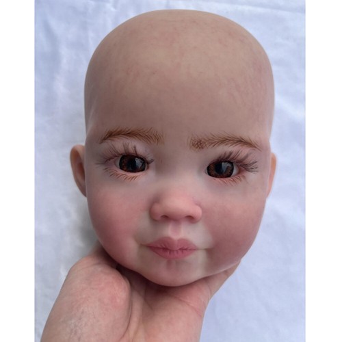 Reborn Doll Kit Unassembled 55cm Rooted White Hair Lifelike main image 0