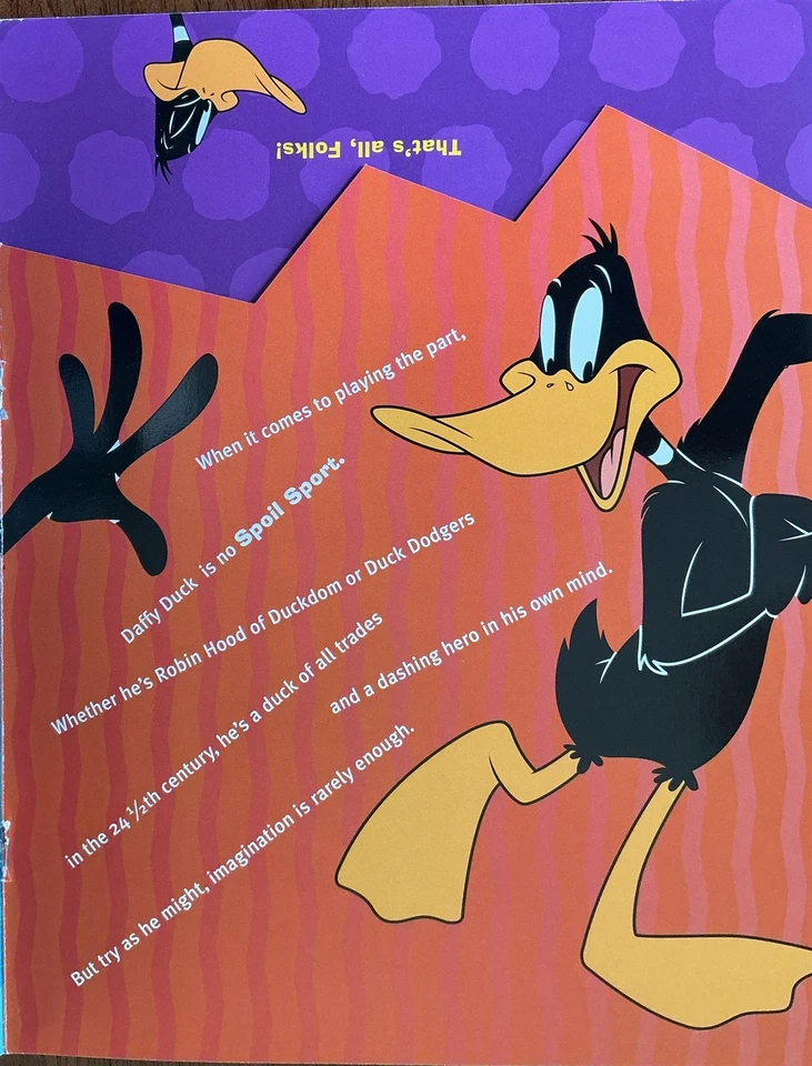 USPS Souvenir Folder 3306 Daffy Duck .33 w/FDC Card - Image 4 of 4