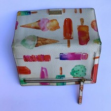 Kate Spade Lady Wallet - Ice Cream Water Color Popsicles Long Snap Wallet