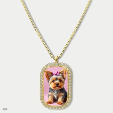 New Cute Yorkie Yorkshire Terrier Dog Fashion Pendant Necklace Chain Image Dog T