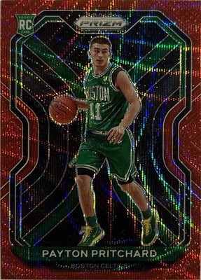 2020-21 Panini Prizm - Payton Pritchard Ruby Wave Prizm (RC) Celtics #257
