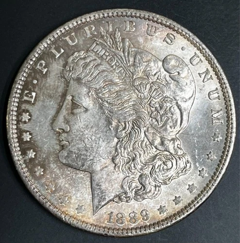 1889 Morgan Silver Dollar, AU