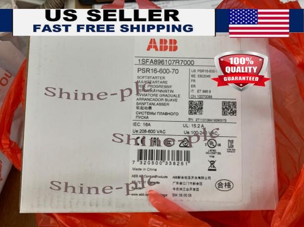 1PC New ABB PSR16-600-70 1SFA896107R7000 Soft Starter In Box Brand