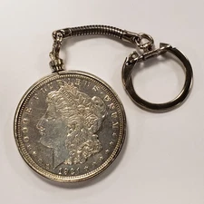 1921 $1 Morgan Silver Dollar - Key Chain - SKU-Q2162
