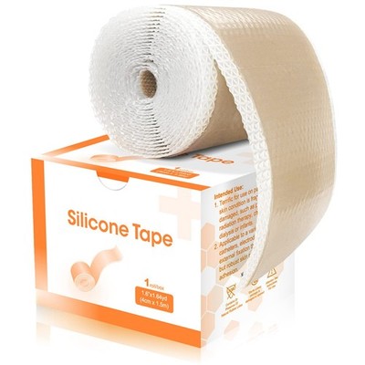 Carbou Silicone Scar Sheets (1.6''x 60''Roll) Silicone Scar Tape Roll,Easy-Tear S