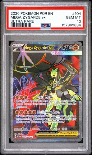 Mega Zygarde ex 104/088 Ultra Rare Full Art - Perfect Order - PSA 10 GEM MINT