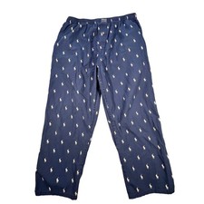 Polo Ralph Lauren Navy Lounge Wear Pajama Pants All Over Pony Logo Mens Large