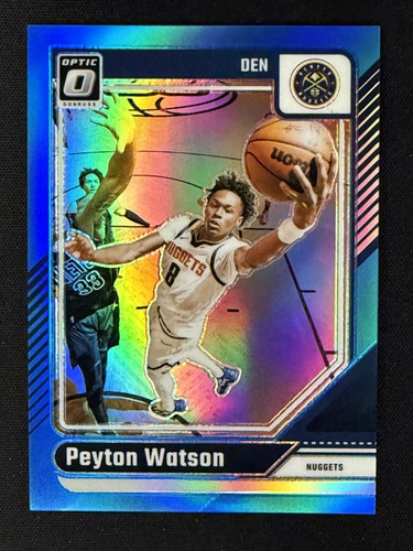 2024-25 Panini Donruss Optic - Peyton Watson #216 Aqua Prizm /225