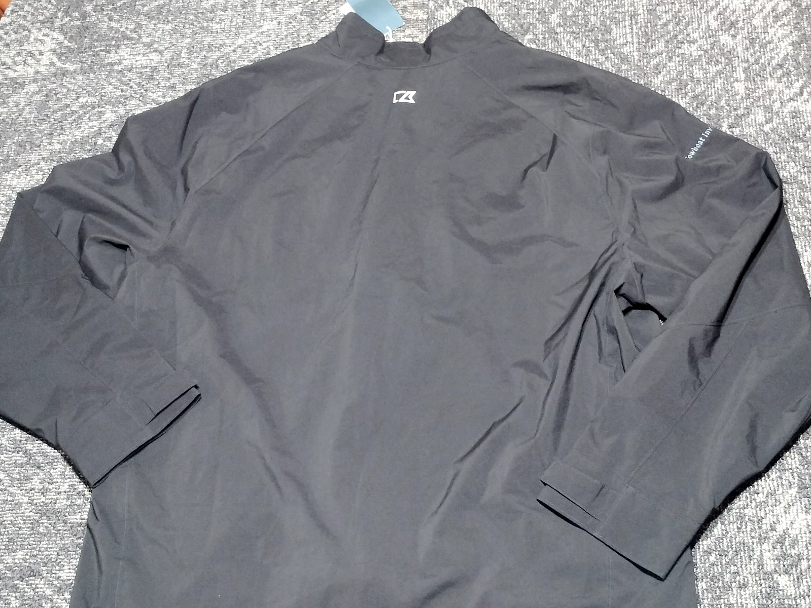 Cutter & Buck Breaker Half Zip Pullover Popover Jacket Golf Black Weathertec XXL image 13