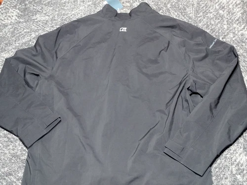Cutter & Buck Breaker Half Zip Pullover Popover Jacket Golf Black Weathertec XXL image 13