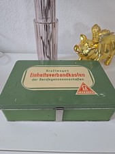 Verbandskasten von Lohmann mit Kompressen und Verb&auml;nden 1950 1960 Komplett Set