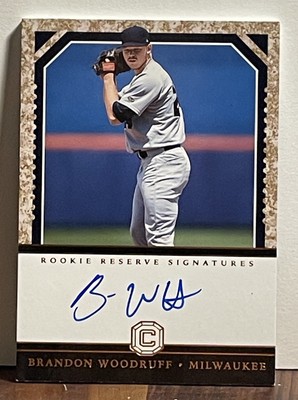 Brandon Woodruff /25 AUTO 2018 Panini Chronicles Rookie Reserve Signatures