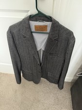 Nifty Genius Men's Gray Notch Lapel 2-Button Casual Blazer Jacket Size 42