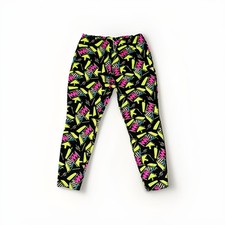 Vtg 1980s Tyrolia Ski Pants Womens X-Large Snow Compression Leggings Tight Retro