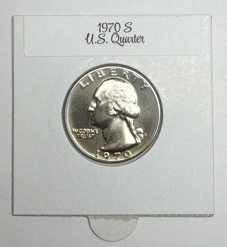 1970-S Washington Quarter Proof — photo from another recent sale