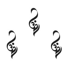 Indian Traditional Fancy Om Black Bindi For Women 6g W544