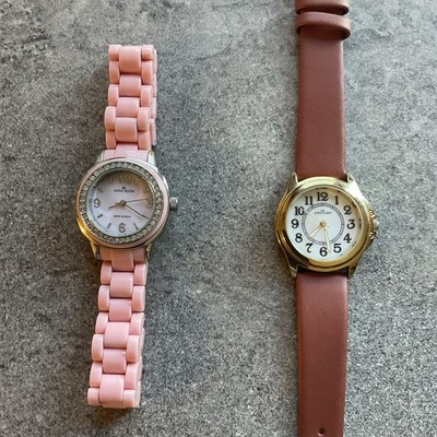 Pair Vintage Womens Watches Anne Klein & Signet Both Run Great A16