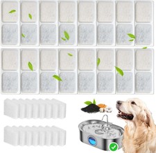 16 16 Pack Replacement Filters Compatible with 3.4Gal Dog Water Fountain, 6 M...