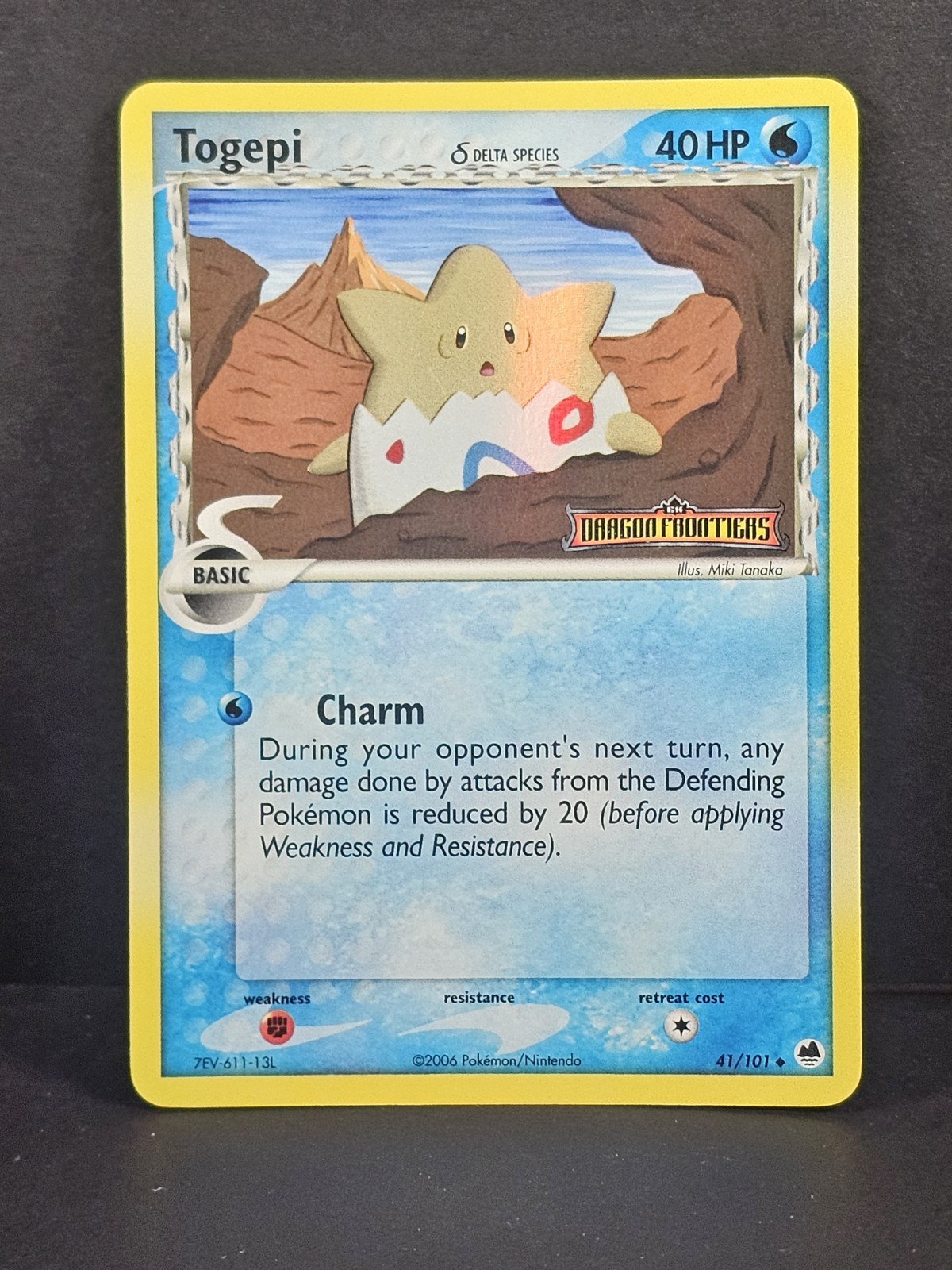 Pokémon TCG Togepi 41/101 Dragon Frontiers Delta Species Reverse Holo (LP)