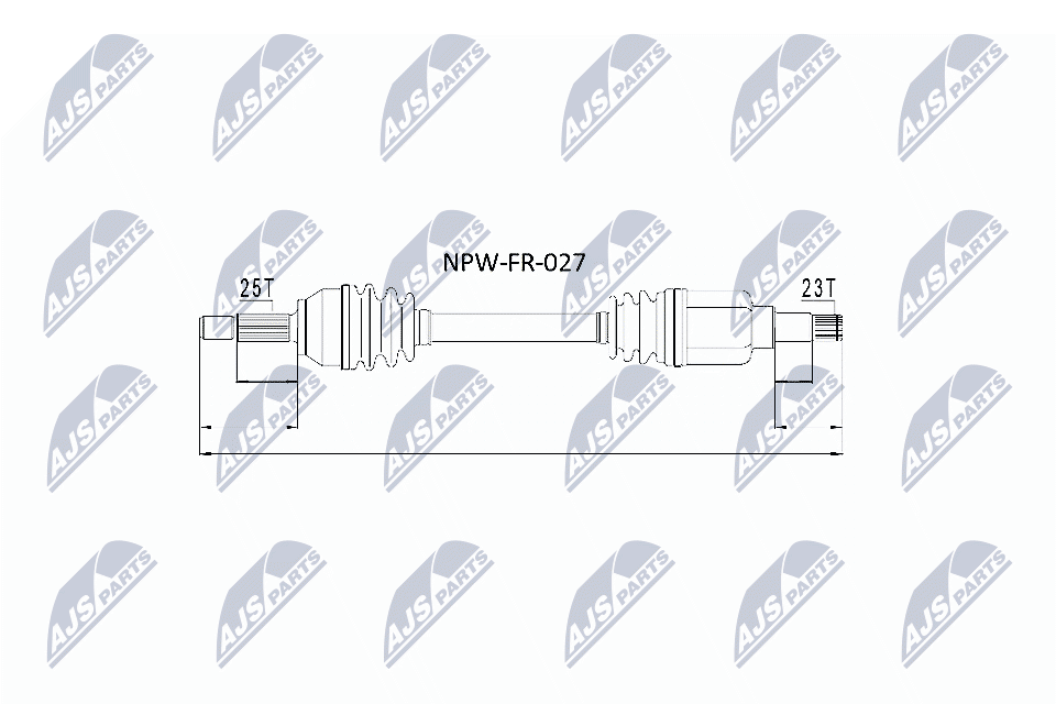 N.T.Y. NPW-FR-027.NTY Drive Shaft for FORD
