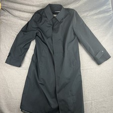Vintage London Fog Trench Coat Size 92R Single Breasted Removable Faux Fur Line