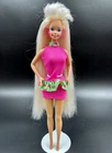 Vintage 1993 Glitter Hair Barbie Doll 10965 Blonde Earrings Ring Redressed